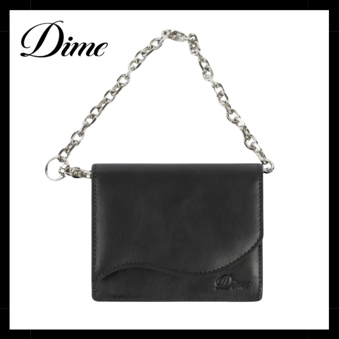 Dime ダイム Chain Leather Wallet | Black ウォレット|財布
