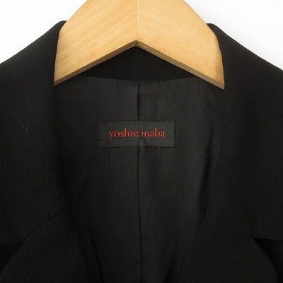 ヨシエイナバ yoshie inaba スーツ ジャケット スカート 9 黒
