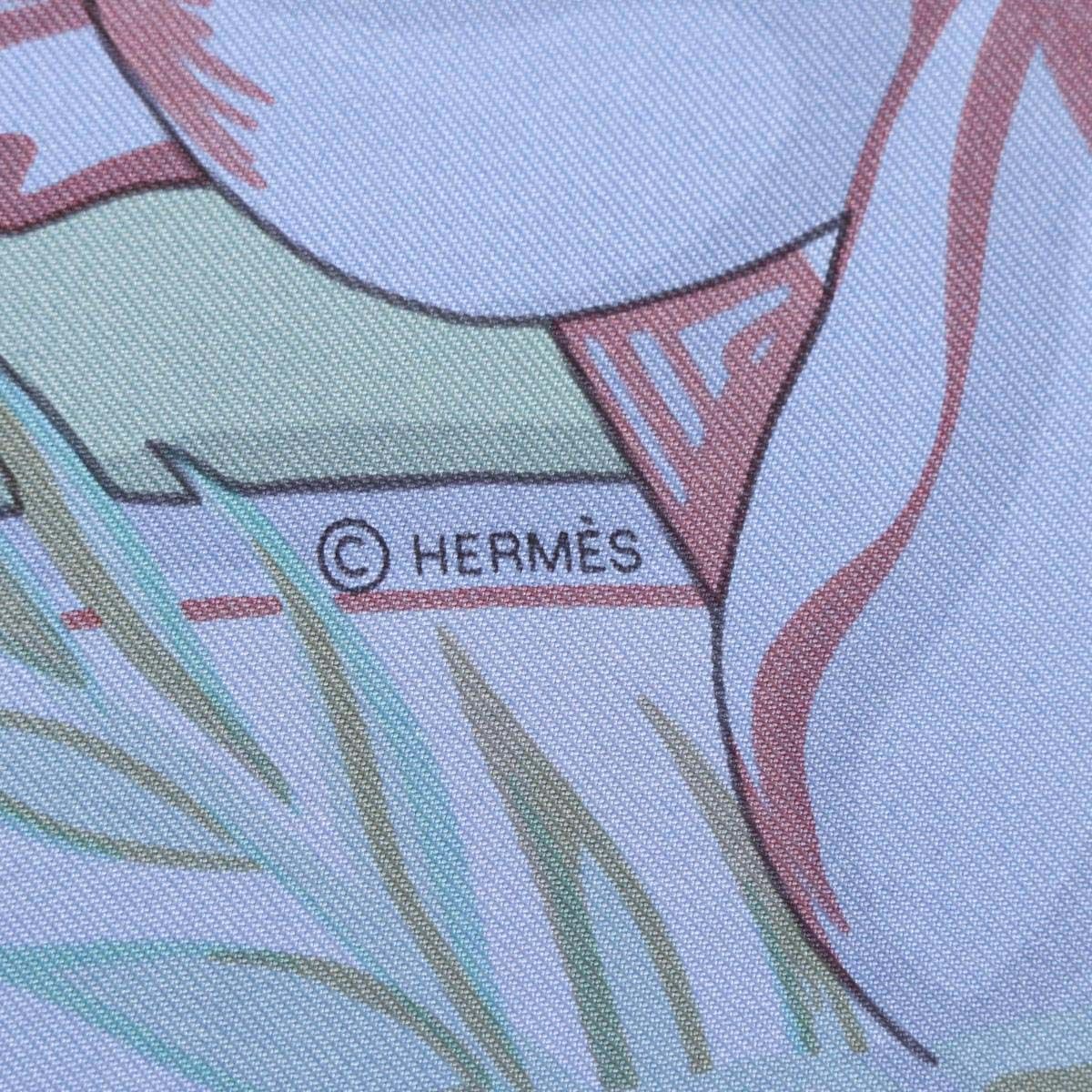 エルメス Aloha rectangle アロハ レクタングル スカーフ H942026S レディース ブルー系 HERMES【中古】  【アパレル・小物】
