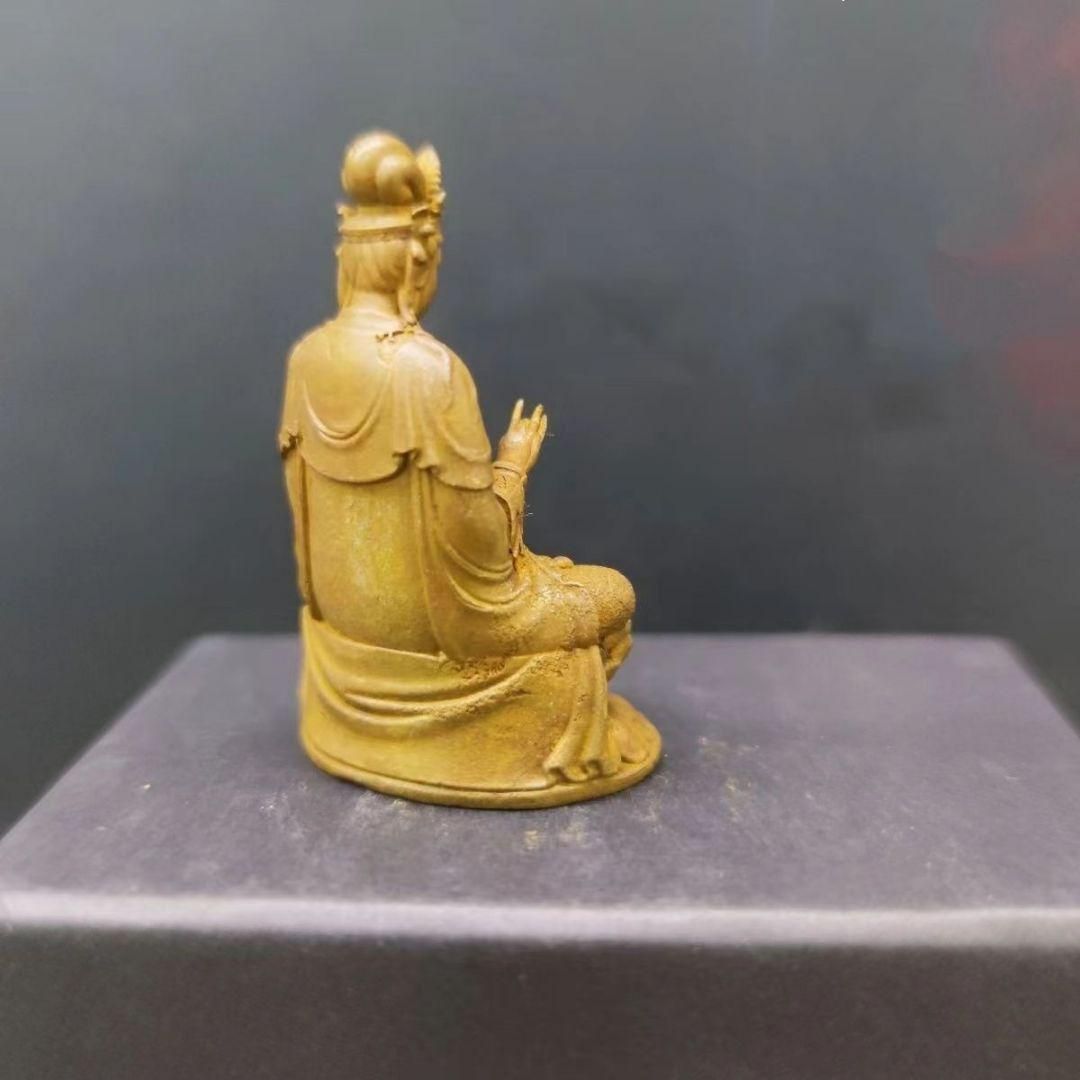 仏教美術  中国   仏像  南海観音菩薩像  小仏像  銅製 銅器 仏教美術 中国 仏像 南海観音菩薩像 小仏像 銅製 銅器 - メルカリ