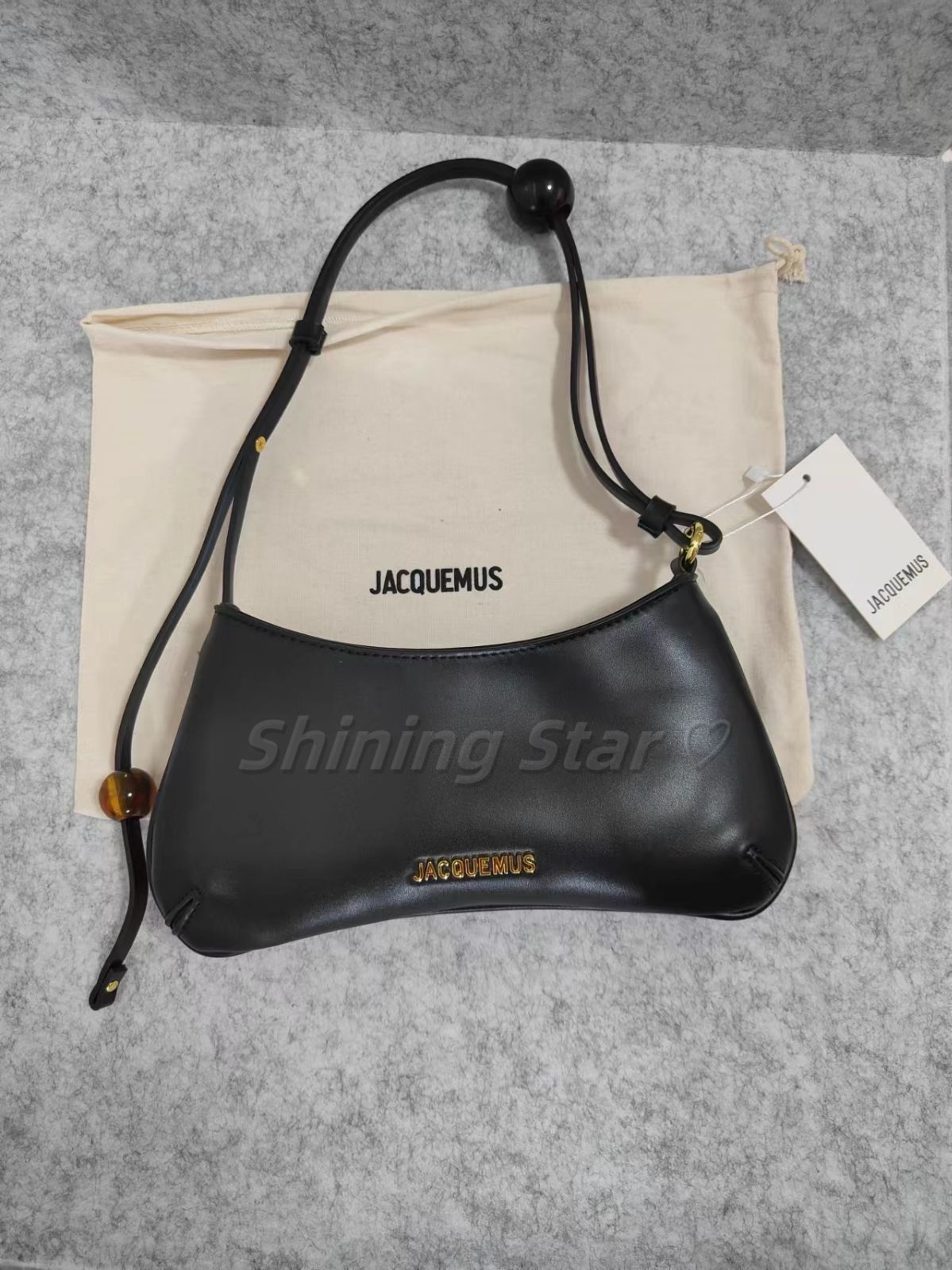 ジャックムス JACQUEMUS ビーズショルダーバッグで トートバッグ ハンドバッグ ブラック