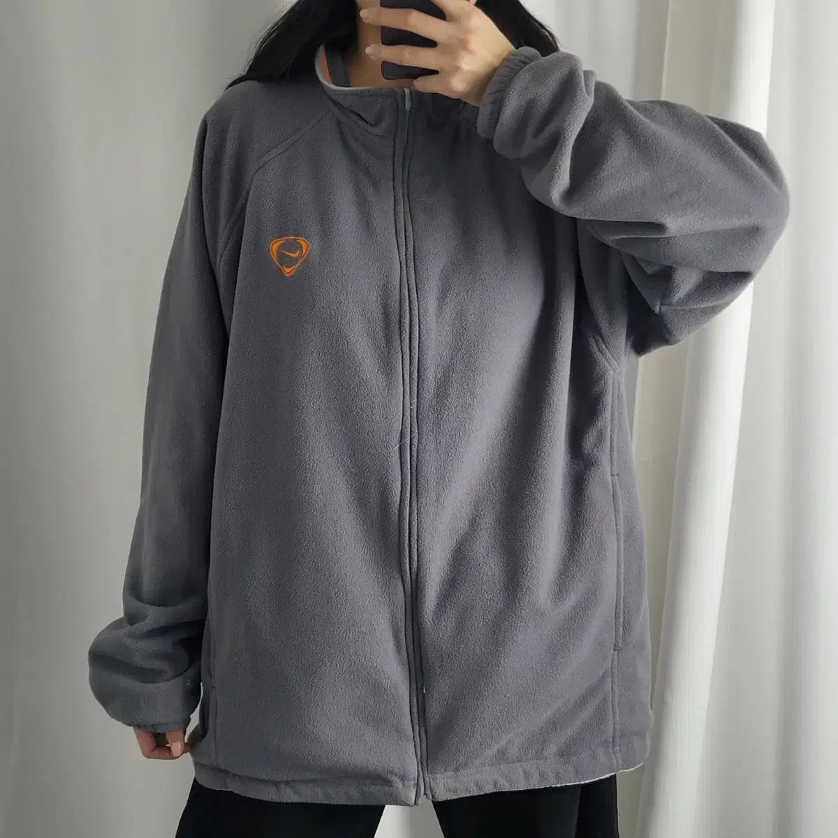 【雷市場（ポンジャン）商品韓国直送】 Nike(ナイキ） リバーシブル フリース ウインドブレーカー ジップアップ