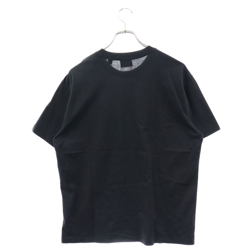 ファッションTBロゴクルーネック 半袖Tシャツ/ブラック