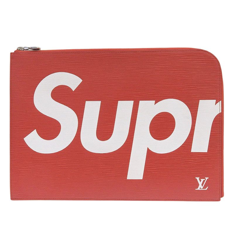 Louis Vuitton エピレザー クラッチバッグ レッド LOUIS VUITTON Sevigne Clutch Shoulder Bag RED Epi Leather