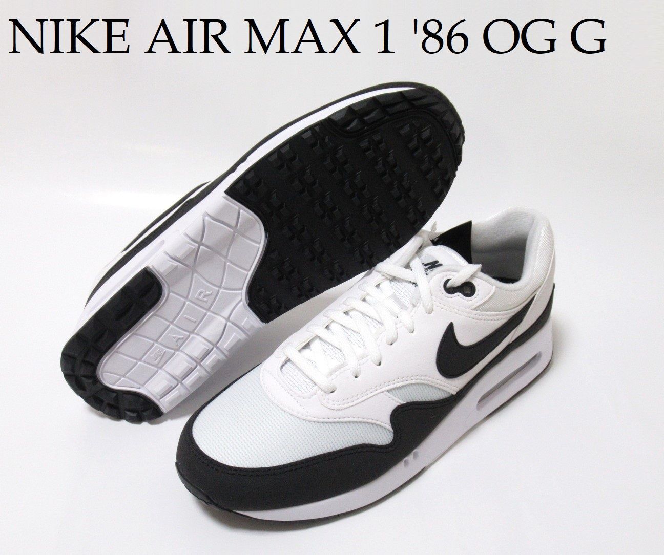 NIKE AIR MAX 1 '86 OG G ゴルフ シューズ ホワイト ブラック ナイキ