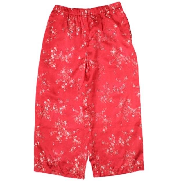 COMME des GARÇONS 花柄赤色ワイドパンツ COMME des GARCONS COMME des