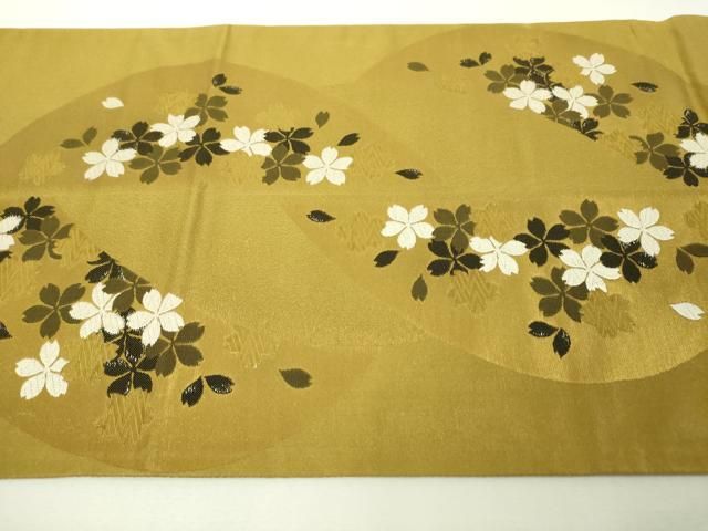 平和屋本店□極上 ジャパンオートクチュール 渡辺雪三郎 太鼓柄袋帯  