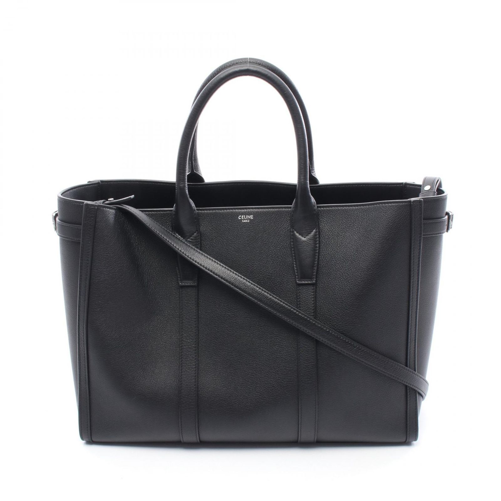 CELINE ミディアム カバ CELINE】ミディアム カバ サプルカーフスキン トート 2WAY