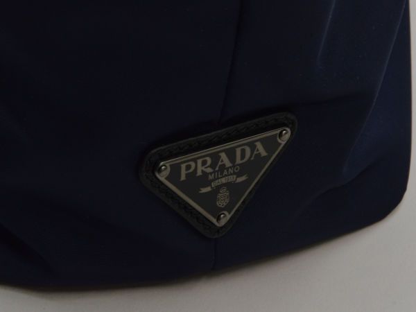 プラダ PRADA ナイロン×羊革レザー トートバッグ 1BG047 TESSUTO+NAPPA D ネイビー×ブラック レディース su_p e_u  F-YA532 - メルカリ