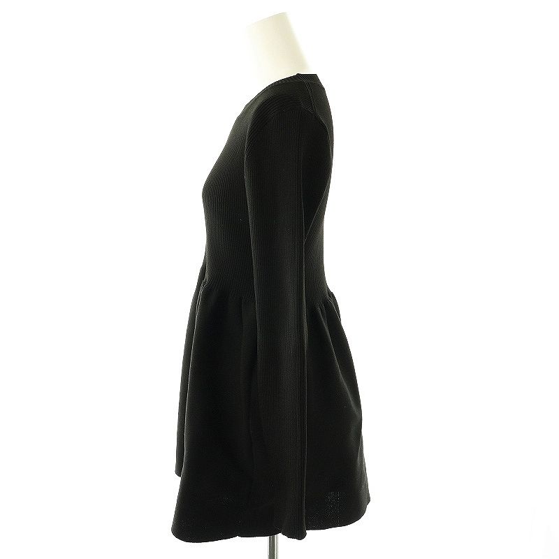 ルルウィルビー Loulou Willoughby 25SS ペプラムニットプルオーバー 長袖 2 ブラック /HK ■OS レディース ルルウィルビー Loulou Willoughby 25SS ペプラムニットプル