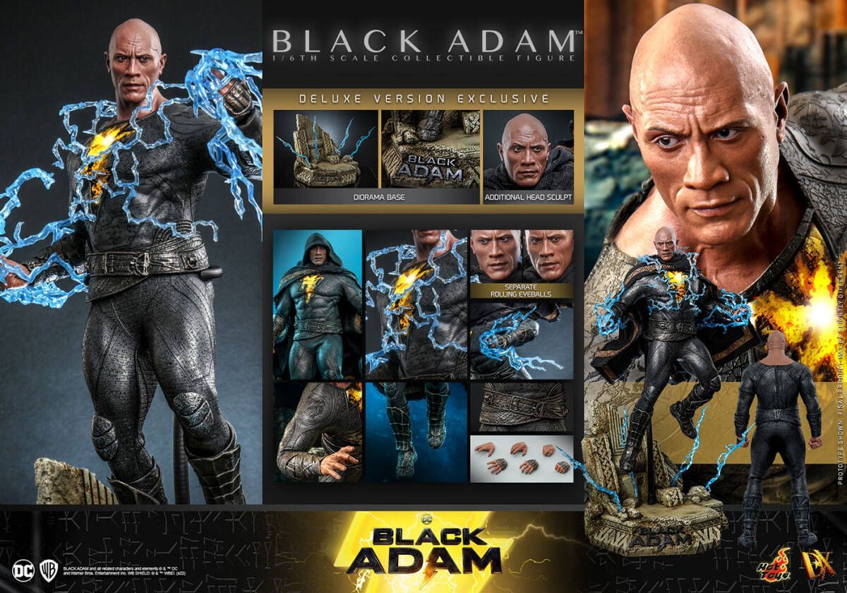 ホットトイズ　ブラックアダム　ボーナスアクセサリー ムービー・マスターピース DX】『ブラックアダム』1／6