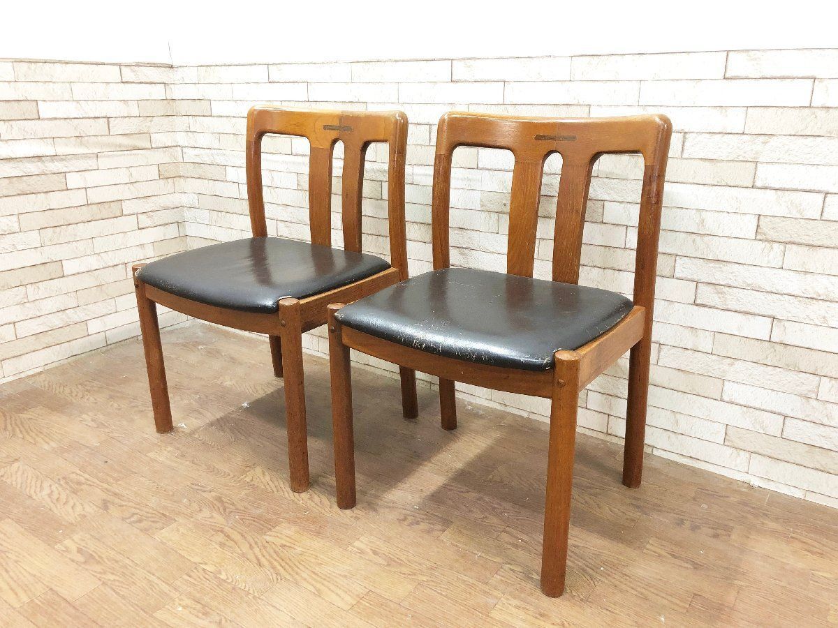 美品 カリモク ダイニングチェア CT7355 ウォールナット 5 カリモク