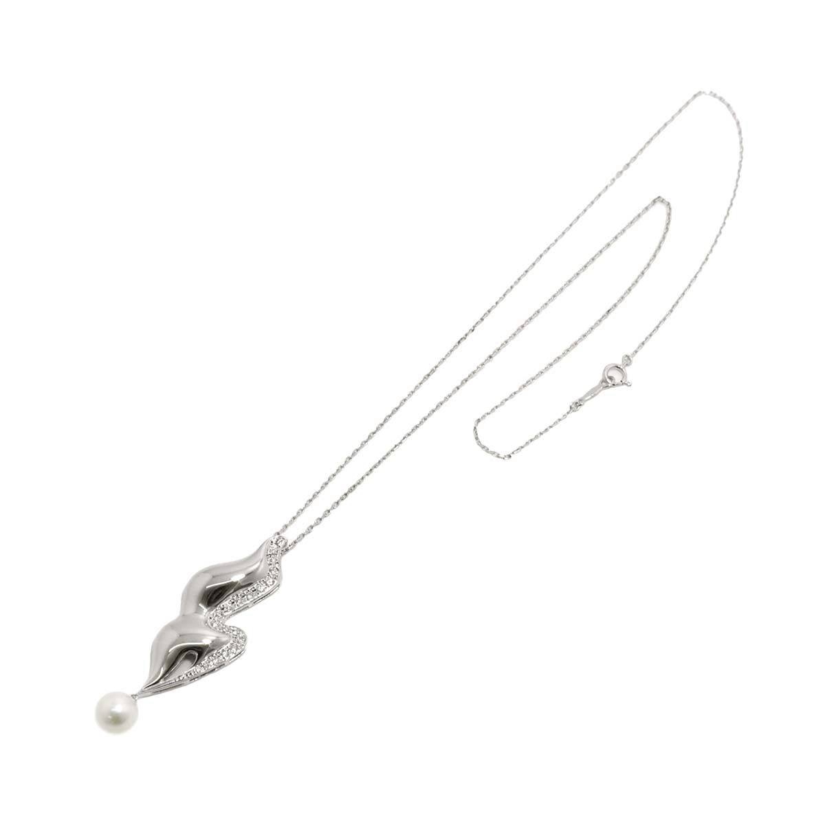 ミキモト アコヤ真珠 ネックレス SILVER 現行【1521092-0619】 ミキモト 現行 アコヤ真珠 パール ネックレス 6mm-6.5mm silver