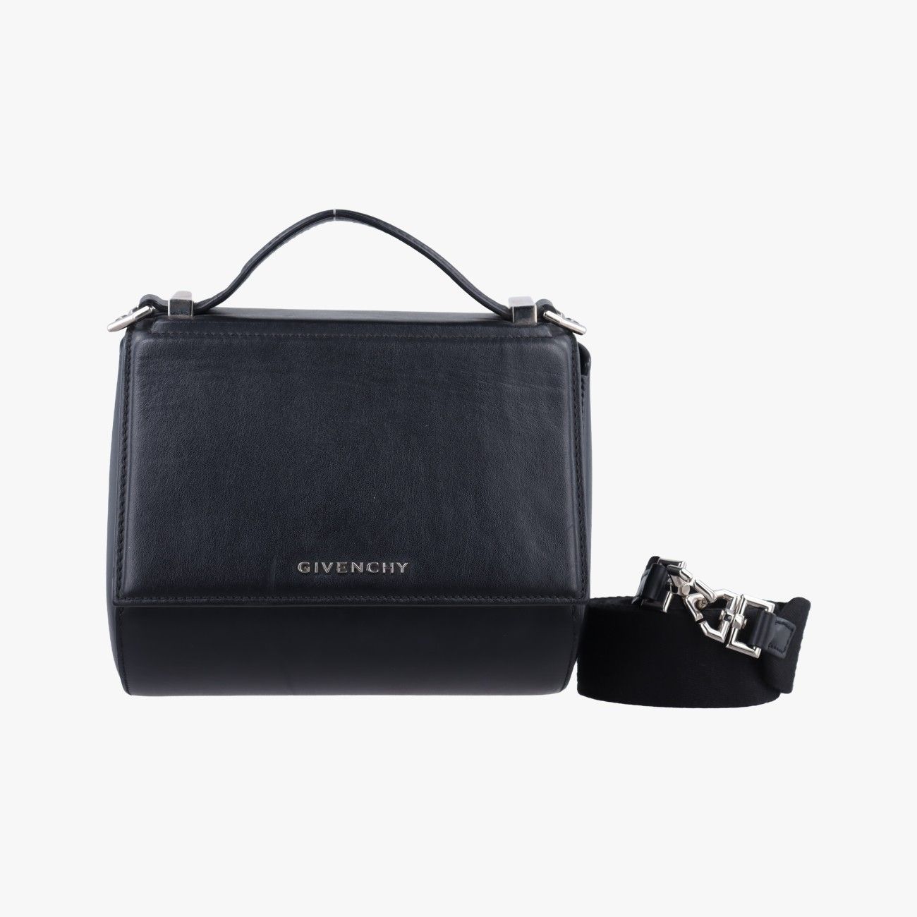 ジバンシーGivenchyパンドラブラックレザーZE F 0147