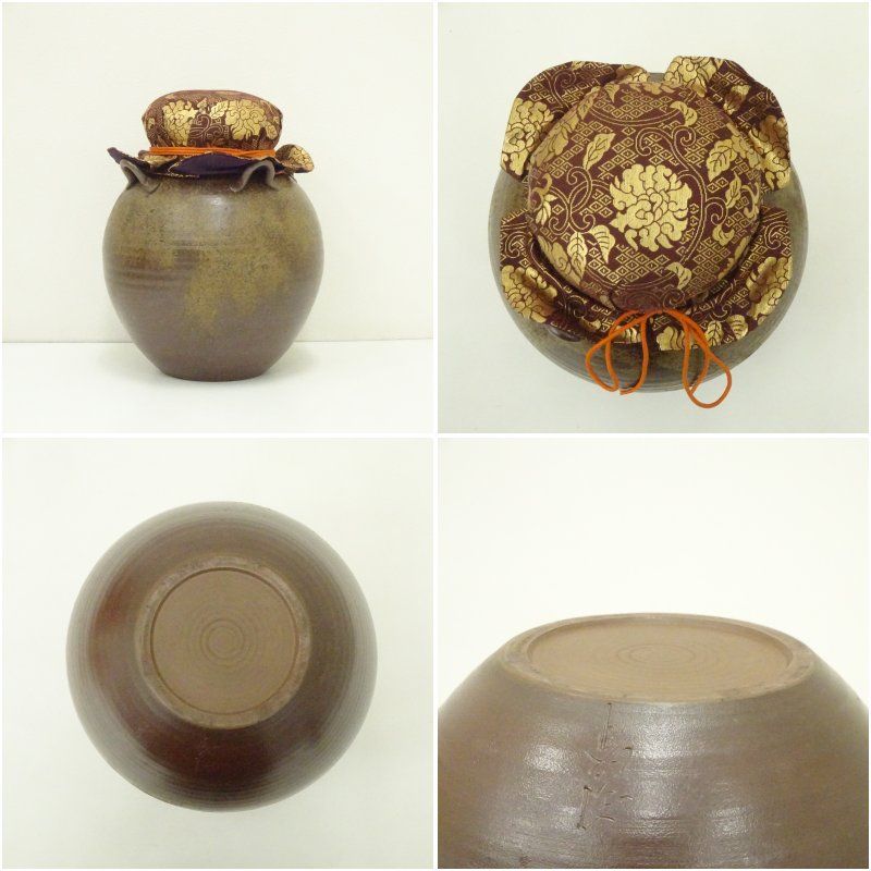 飾壷　『備前焼』『木村陶峰造』『茶壺』　共箱　茶道具 備前焼 木村陶峰造 飾壷（共箱） 飾り壺 飾り壺 飾壺 おしゃれ