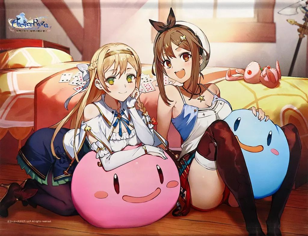 中古】タペストリー くつろぎ-ライザ＆クラウディア- B2ダブルスエード