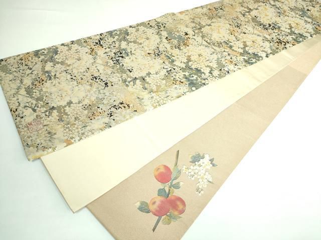 平和屋本店■極上　西陣　とみや織物謹製　とみや帯　六通柄袋帯　点描織　美空ひばり名曲集　リンゴ追分　逸品　DZAA5873kh5 平和屋本店□極上 西陣 とみや織物謹製 とみや帯 六通柄袋帯 点描織