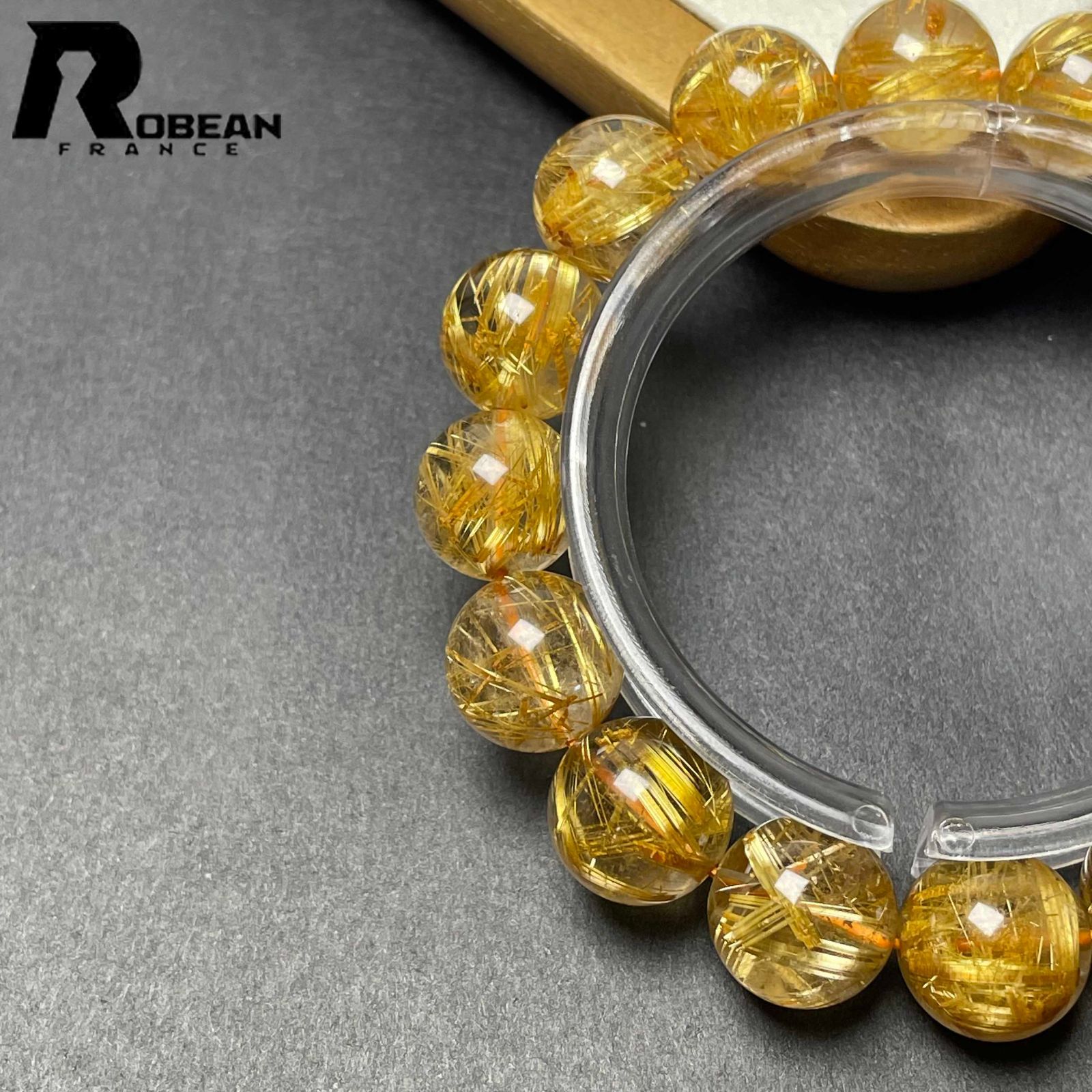 満針ルチルクォーツ ブレスレット