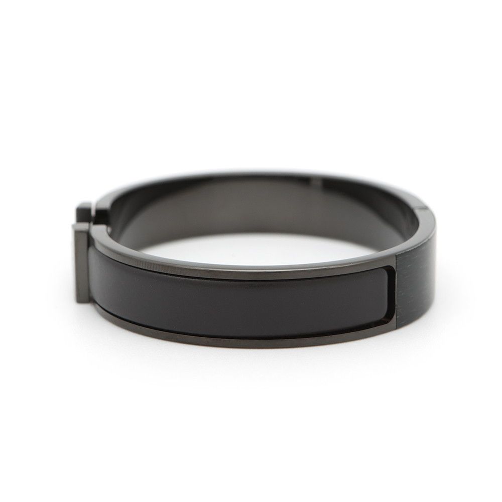【美品】HERMES ブレスレット クリックHH ノワール・マット エルメス ブレスレット クリックHH ノワール・マット/ブラック