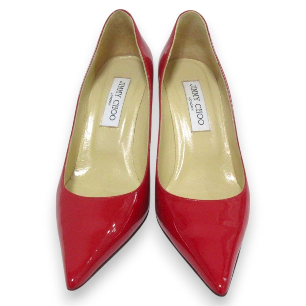 美品 JIMMY CHOO ジミーチュウ AGNES アグネス パテントレザー