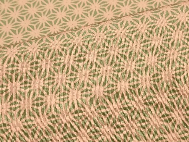 平和屋着物○人形作家・ホリヒロシ 上質な小紋 麻の葉文様 正絹 逸品  