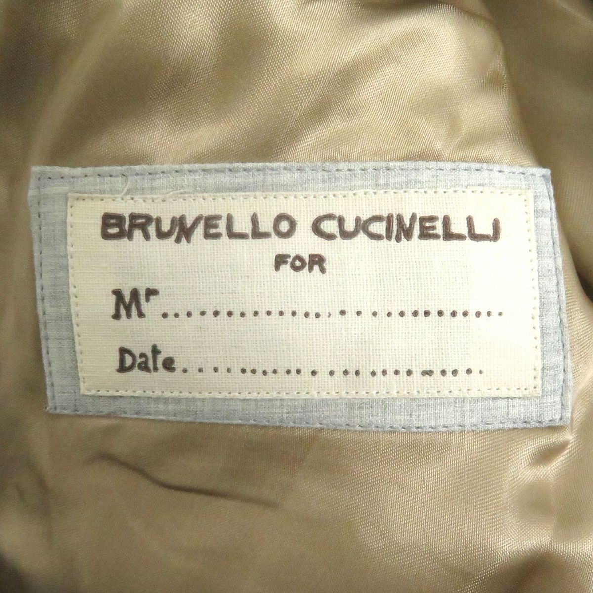 極美品Brunello Cucinelli ブルネロクチネリ ウール×カシミヤ ロゴ