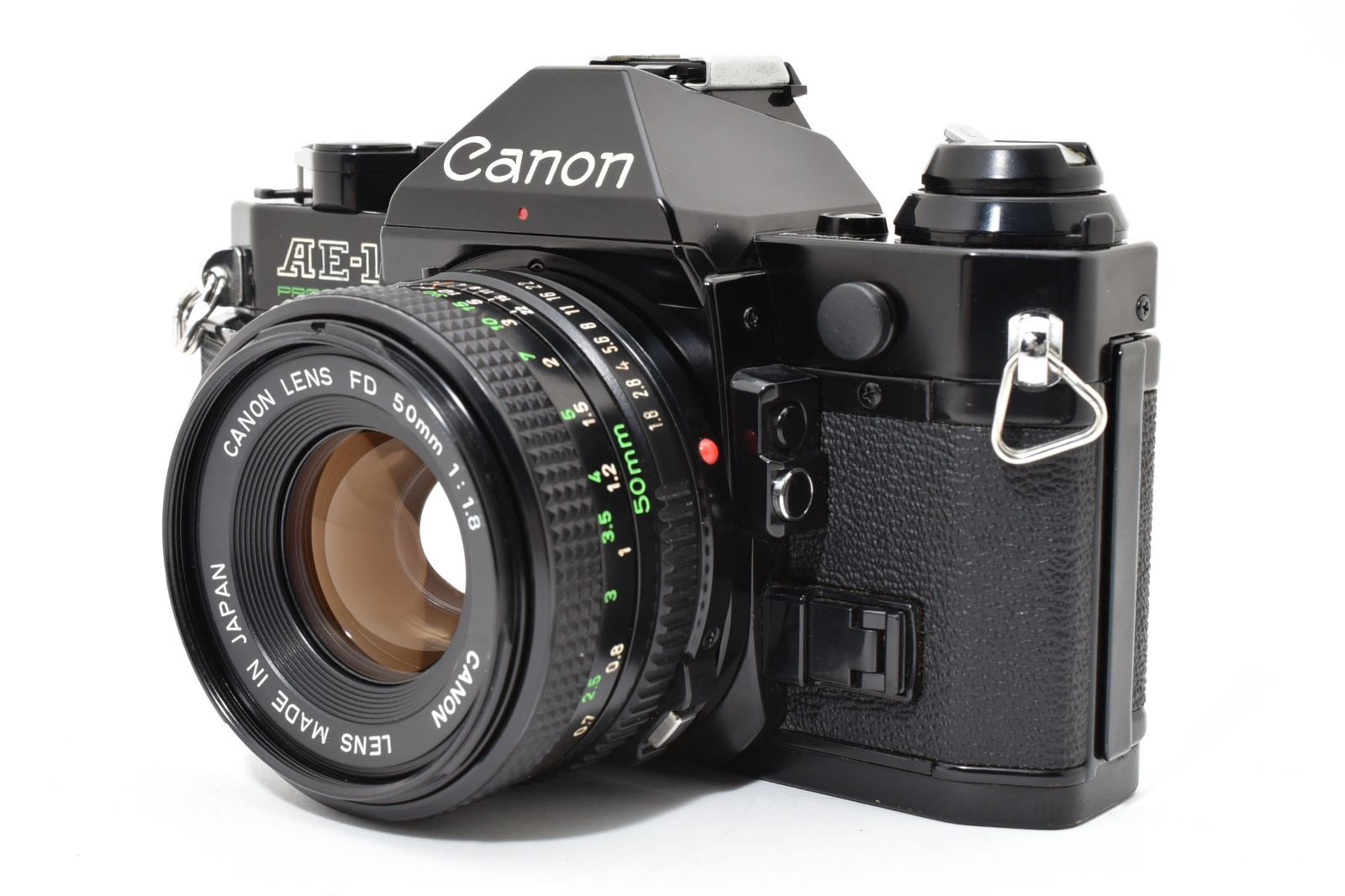 5404 Canon AE 1 Program Black NFD 50 mm f 8 Tested Seals キャノン MFフィルムカメラ