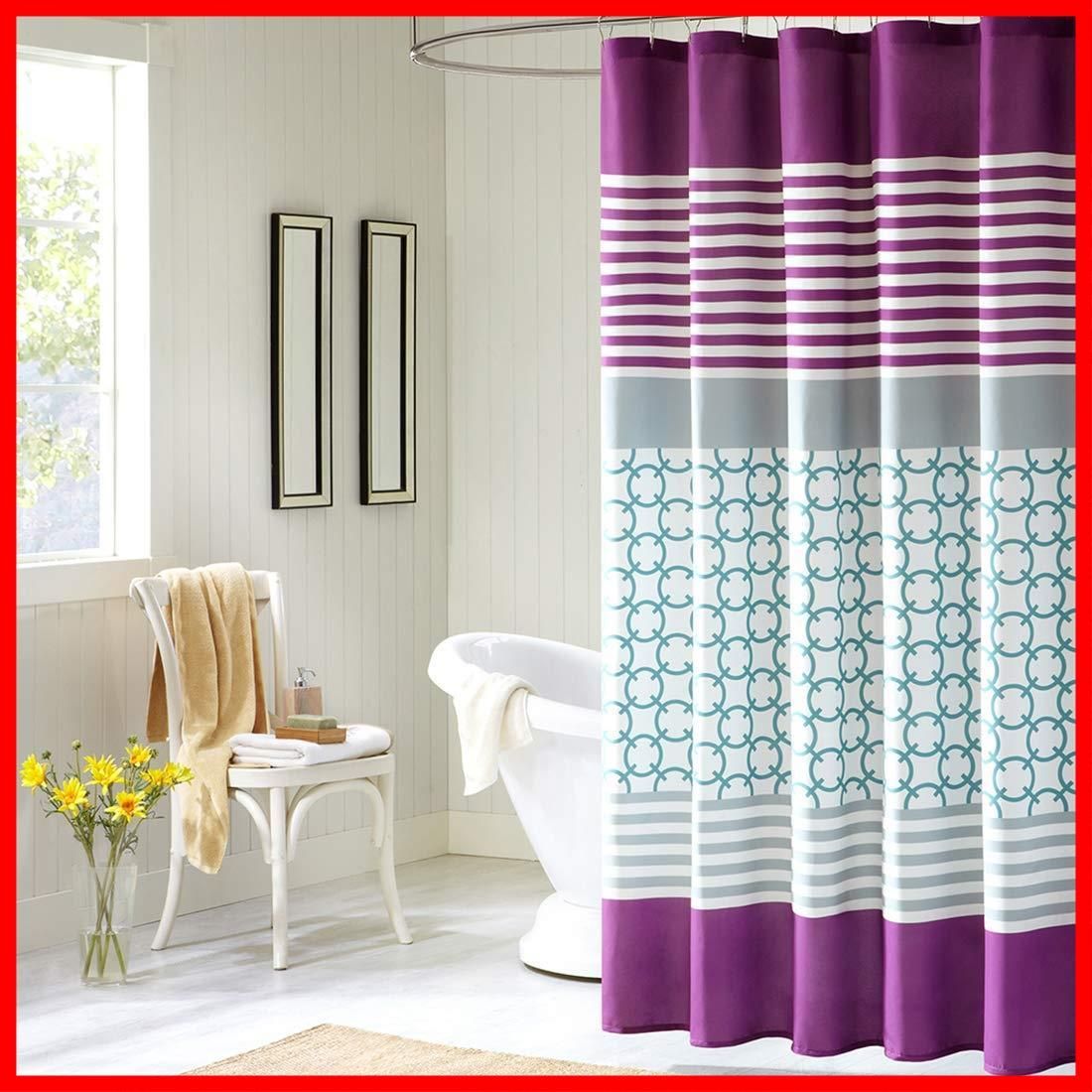 新着商品 W x シャワーカーテン ポリエステル加工油は水防カビ浴カーテン 布芸プリントはカーテン 72 72 Lacey DESIGN H 幅183CM×高さ183CM DS