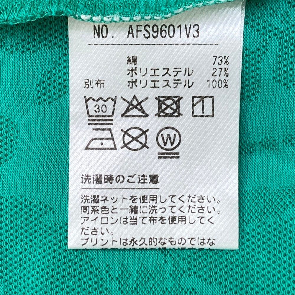サイズ：L AND PER SE アンパスィ 半袖ポロシャツ 総柄 グリーン