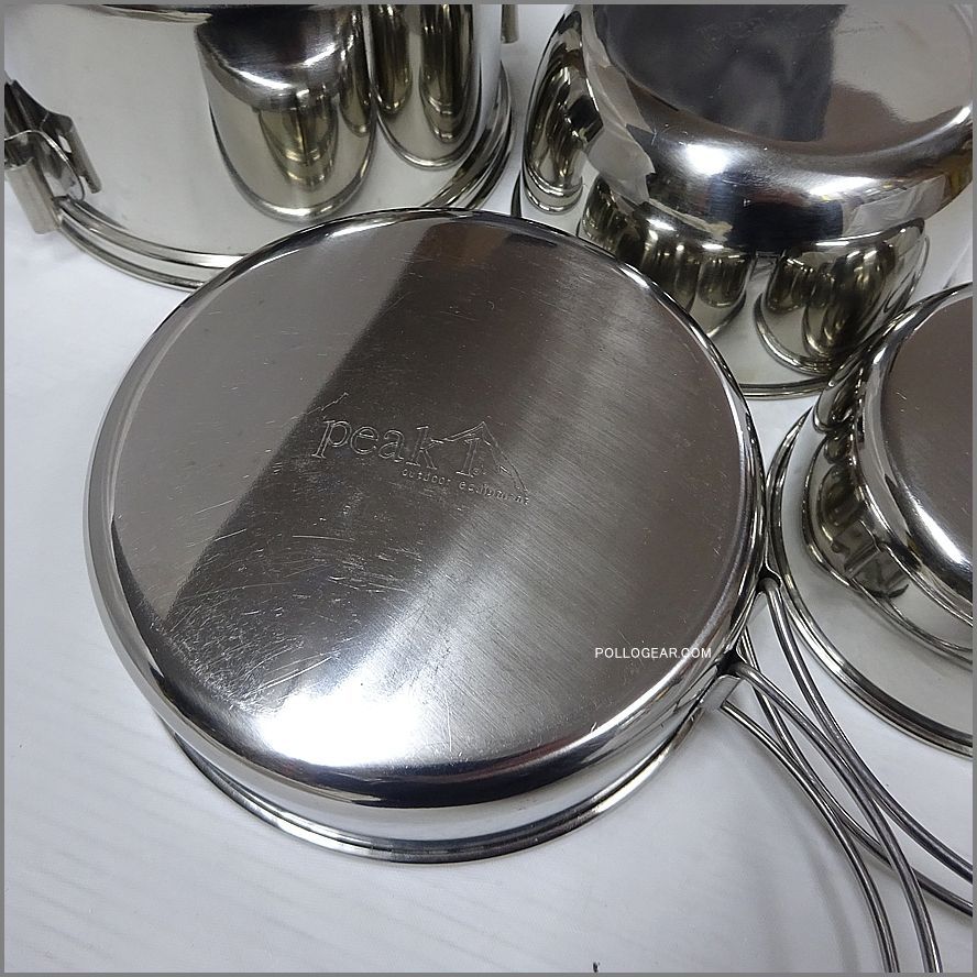  コールマン PEAK 1 1990年代 ステンレスクッカー 8553 475 ピーク1 SOLO COOK KIT VINTAGE フリース ガスボンベ クッカーセット アウトドア調理器具
