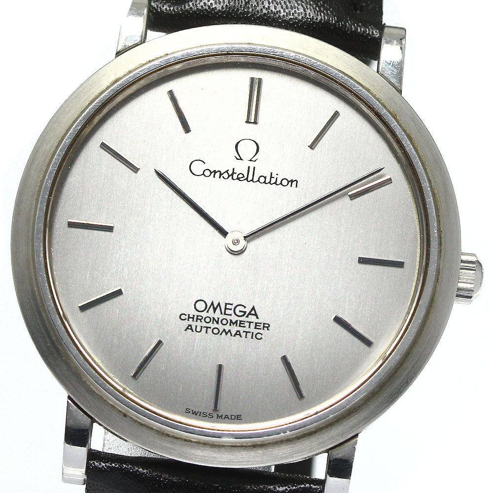 約34mmベルトサイズオメガ OMEGA Ref.1570001 コンステレーション Cal.712 自動巻き メンズ 良品 _759877 -  腕時計(アナログ)