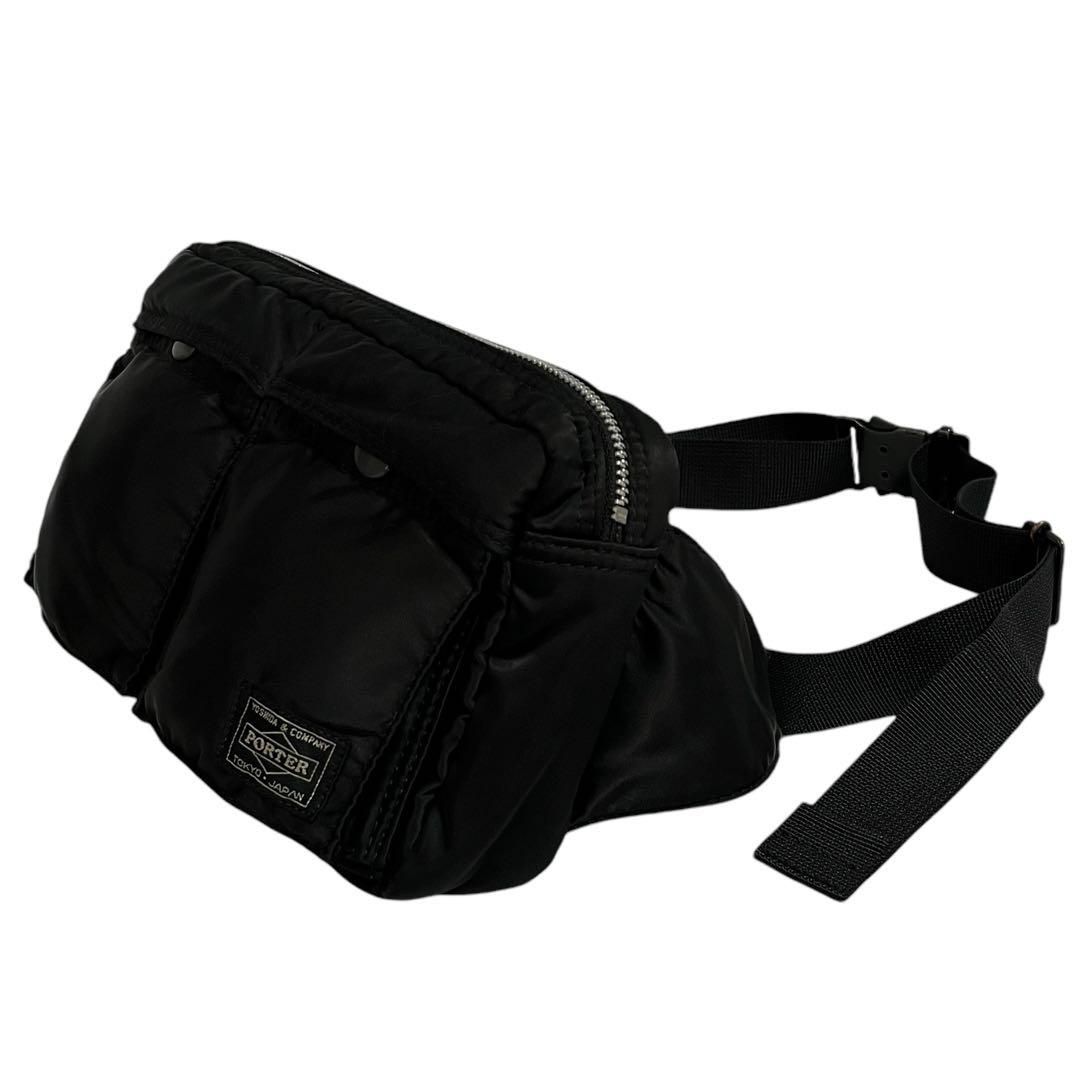4028 美品 PORTER TANKER ウエストバッグ ブラック 【公式通販】