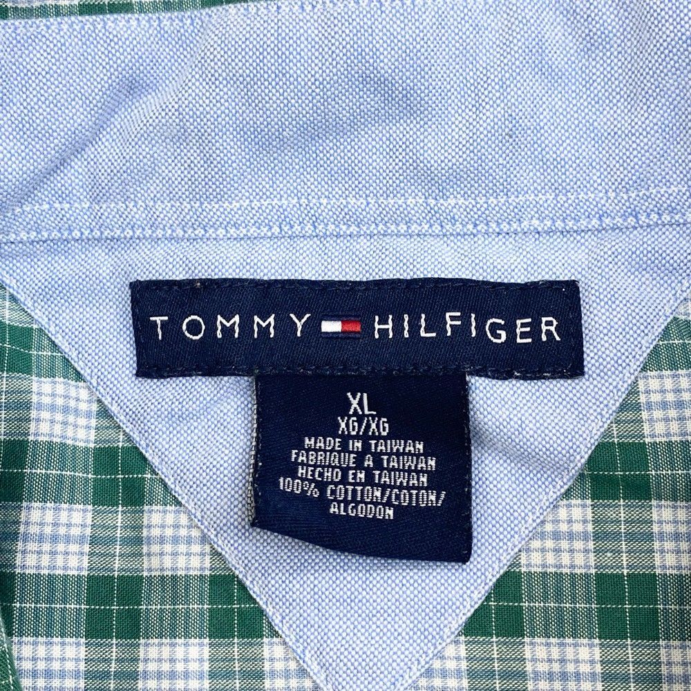 US古着 トミーヒルフィガー TOMMY HILFIGER ボタンダウンシャツ 半袖