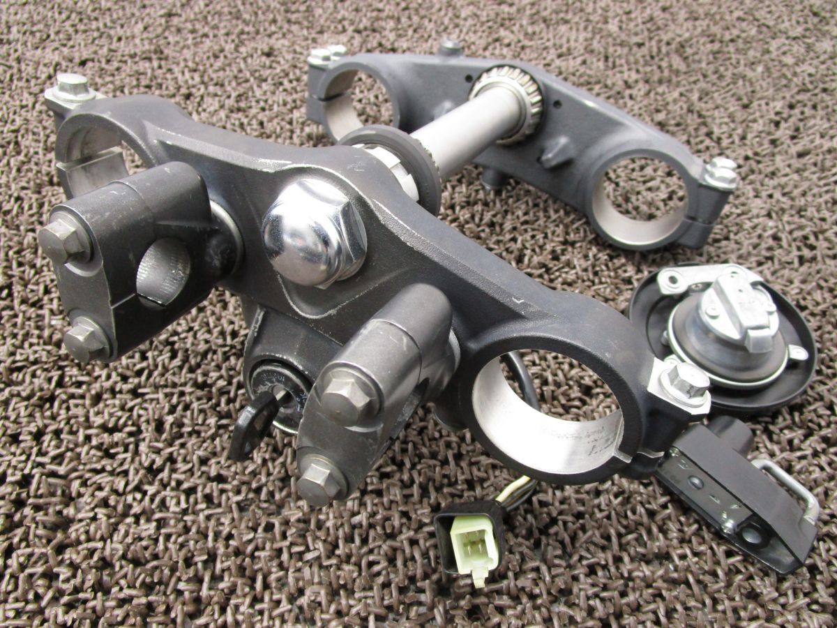 組み合わせ Dトラッカー125 倒立 トップブリッジ ステム メインキー ▲A5618 タンクキャップ LX125D カワサキ LX125CE 動画有 インジェクション 充実の品揃え！