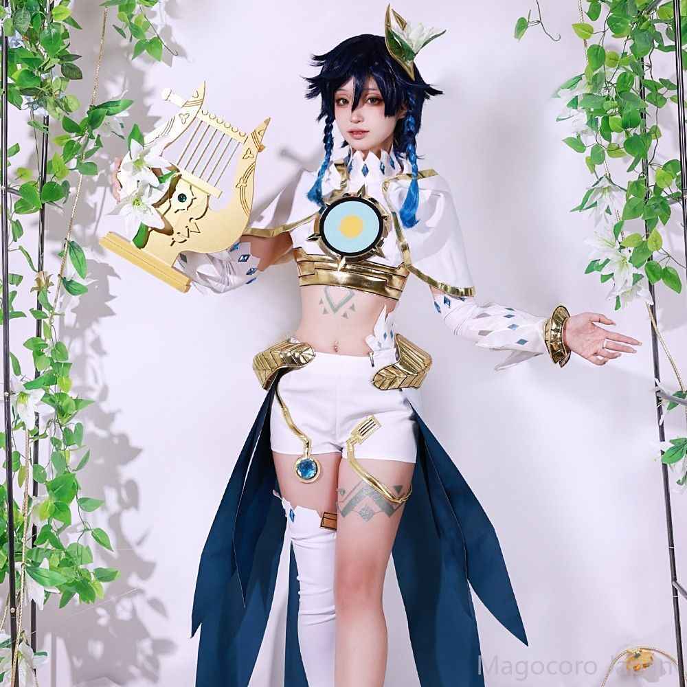 コスプレ衣装 原神 ヴェンティ コスチューム バルバトス モンドの風神 ゲーム アニメ コスプレ 衣装 セット