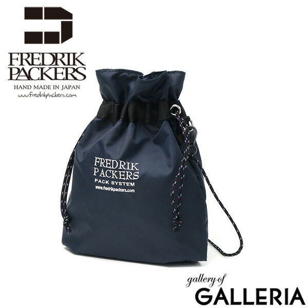 フレドリックパッカーズ ショルダーバッグ レディース メンズ FREDRIK PACKERS 巾着 ショルダー 巾着バッグ 210D PINION POUCH FP21-SH25 NAVY