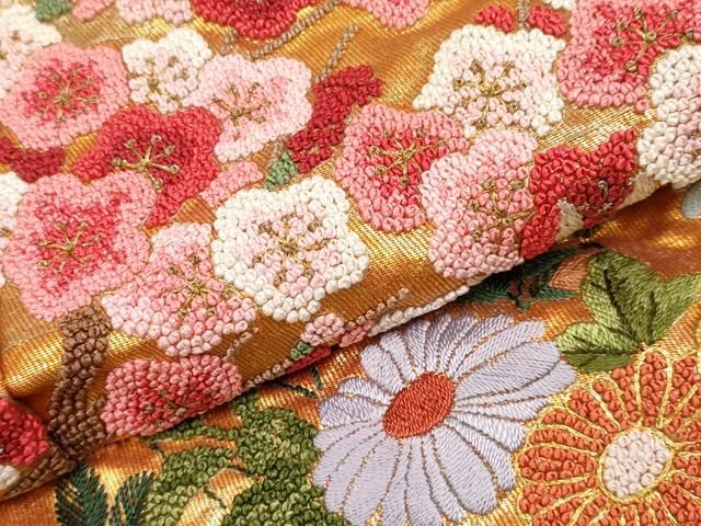 平和屋本店●極上　中国三大刺繍 相良刺繍 色打掛 和装 婚礼 結婚式 花嫁 神社挙式 駒刺繍 孔雀飛鶴花文 暈し染め 金糸 逸品　DZAB5217kh6 平和屋本店□極上 中国三大刺繍 相良刺繍 駒刺繍 色打掛 和装 婚礼