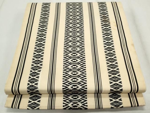 平和屋着物＊夏物　本場筑前博多織　八寸名古屋帯　紗献上　飴色　正絹　逸品　CAAW6941fb 平和屋着物＊夏物 本場筑前博多織 八寸名古屋帯 紗献上 飴色 正絹