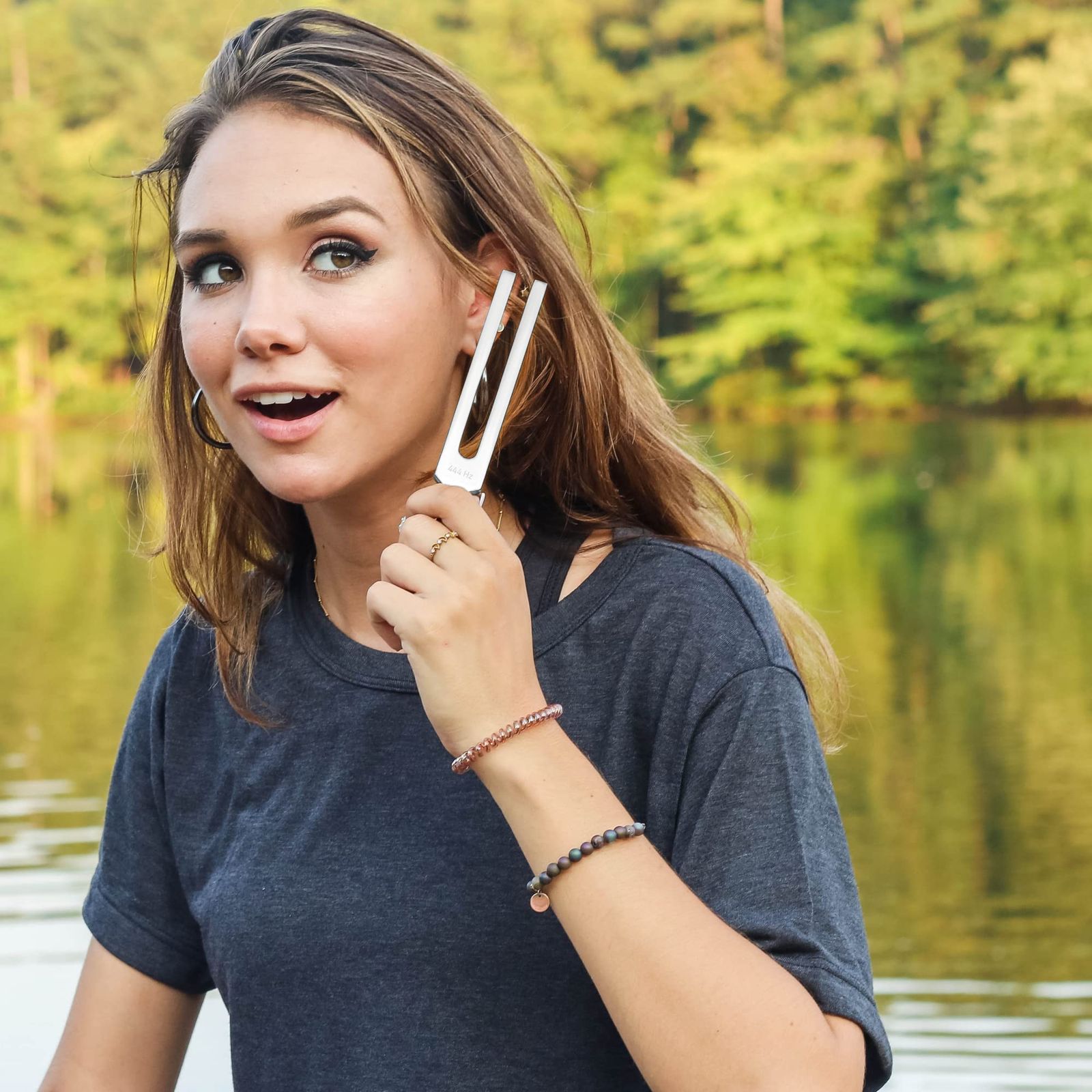 444Hz チューニングフォーク サウンドヒーリングと瞑想用 ホッケー