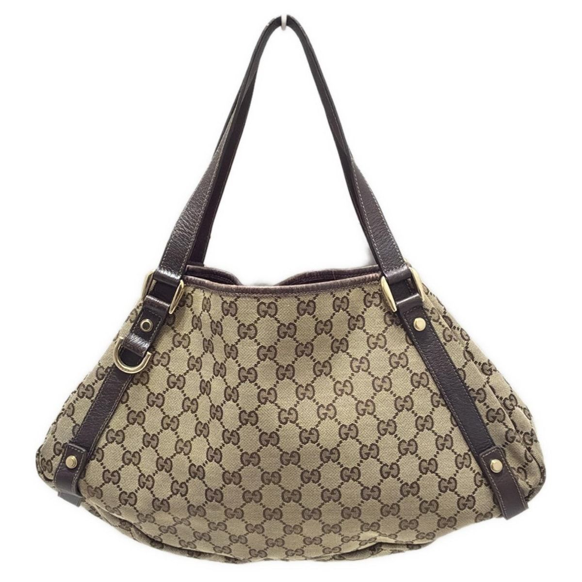 グッチ レザー アビー 2way バッグ 130736 GUCCI(グッチ) トートバッグ アビー 130736 ベージュ×ダーク