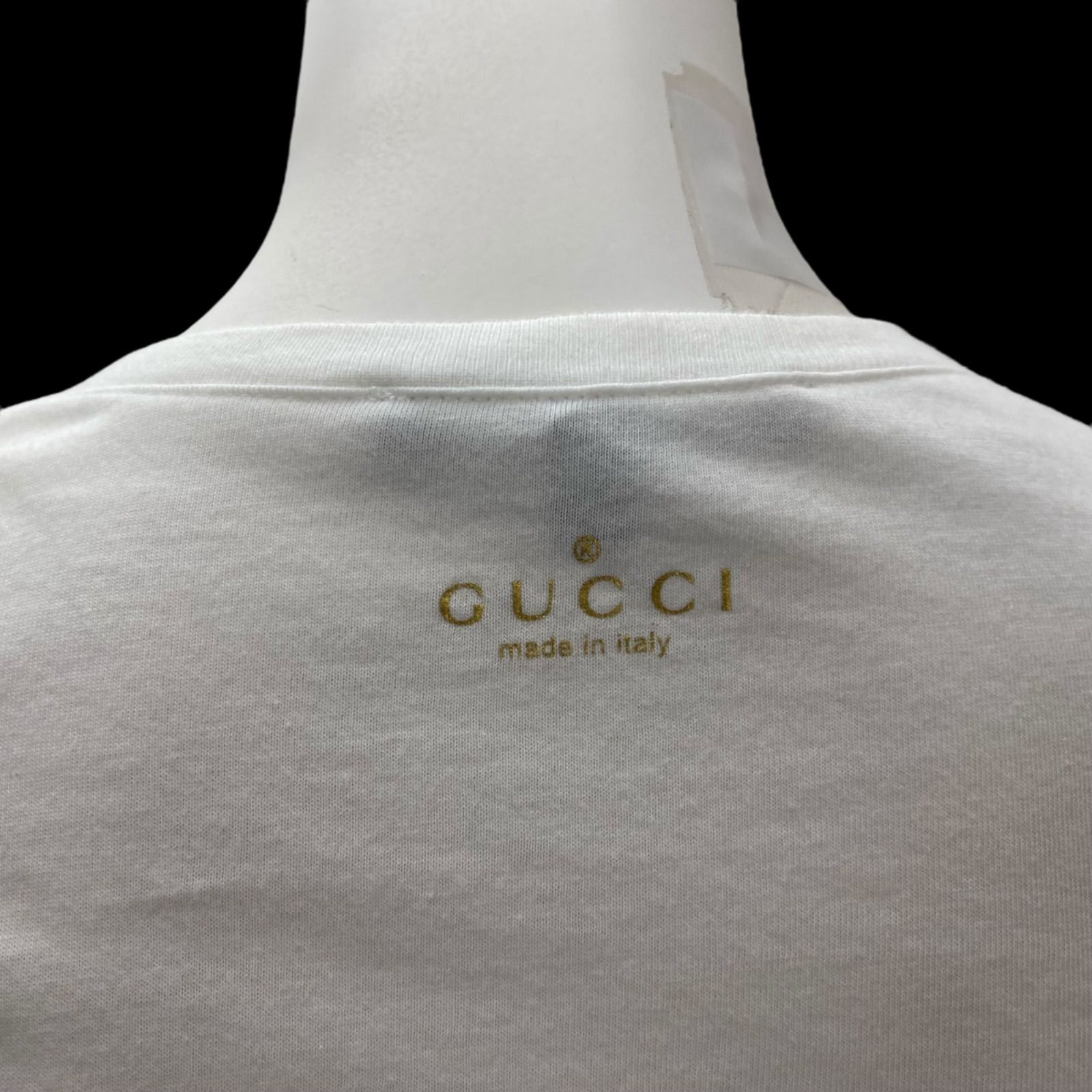 ○◇グッチ GUCCI カットソー シャツ 長袖 コットン ホワイト XS、5号 