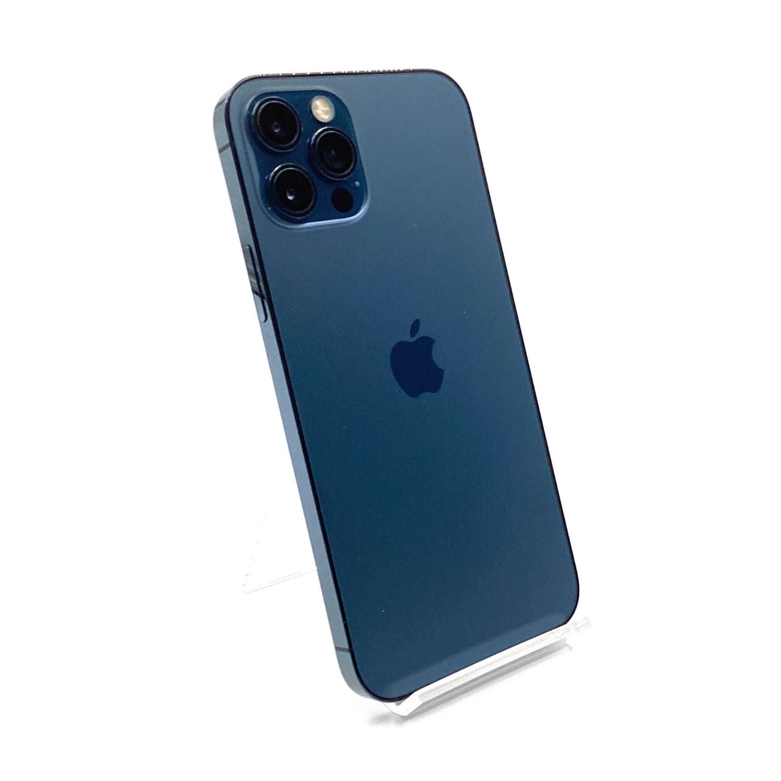 【全額返金保証】【最速発送】Apple iPhone 12 Pro 128GB パシフィックブルー au 白ロム 89% 動作確認済