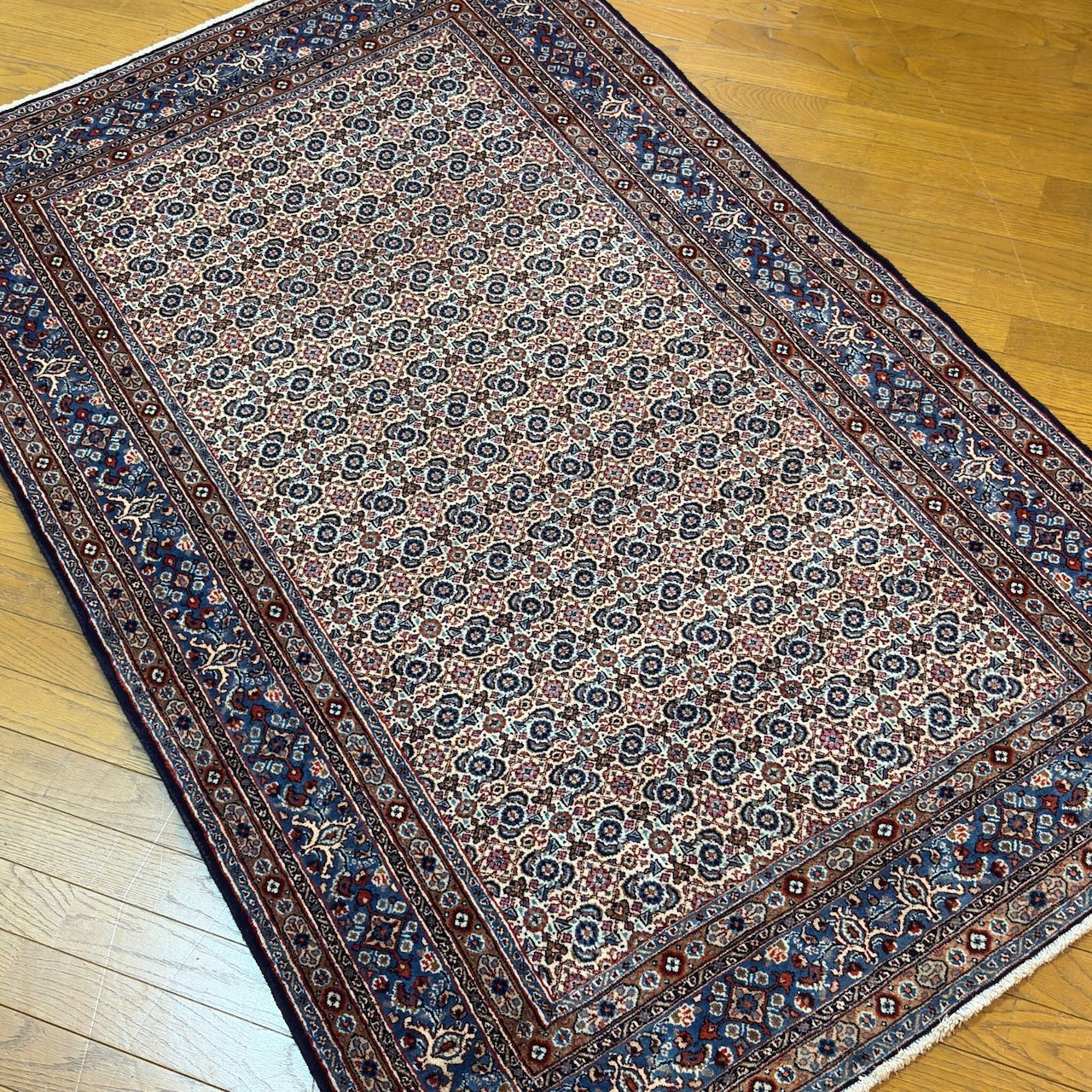 BAYATNOMAD ウール ペルシャ絨毯 201×125cm イラン 手織りラグ