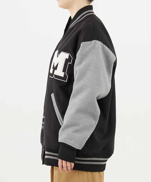 コート アウター ブルゾン ミルクフェド MILKFED ボア ジャケット BAR LOGO BOA JACKET 焦げ臭 103244021003  レディース