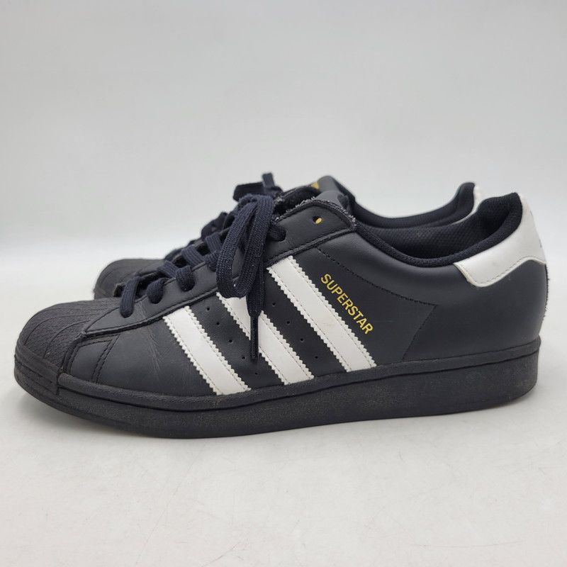 【中古品】adidas アディダス SUPERSTAR EG4959 スーパースター コア ブラック スニーカー 靴 【161-250926-hi-19-izu】