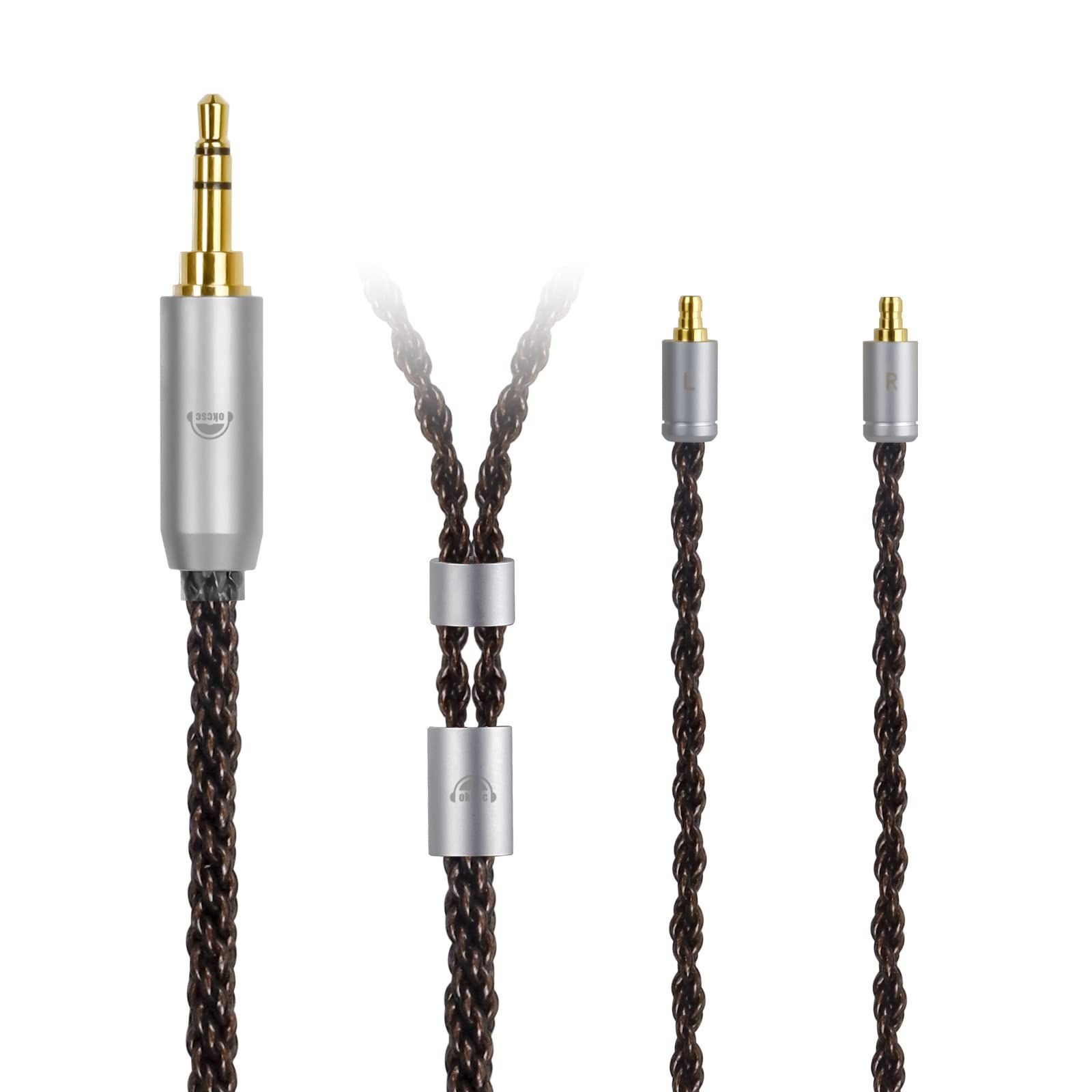 【人気商品】3.5mm IE500pro・IE400pro・IE100proなど適合 ゼンハイザー用 イヤホンケーブル ケーブル PRO IE リケーブル ZT8 okcsc