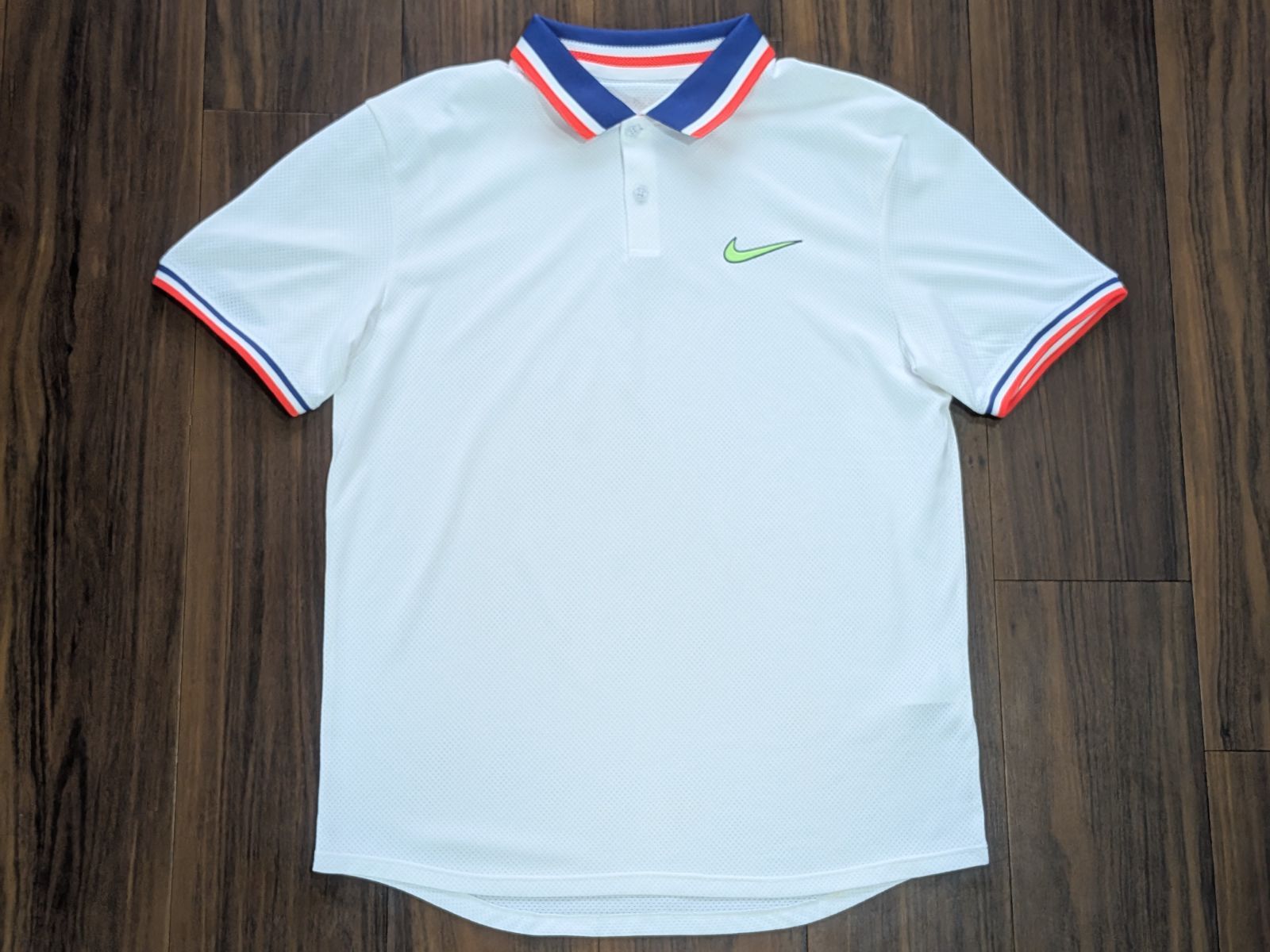 NIKE COURT ナイキ アルカラス着用モデル slam スラム ポロシャツ 白 L