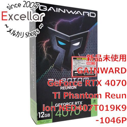 [bn:13] 【新品訳あり(箱きず・やぶれ)】 GAINWARD　GeForce RTX 4070 Ti Phantom Reunion  NED407T019K9-1046P-G　PCIExp 12GB