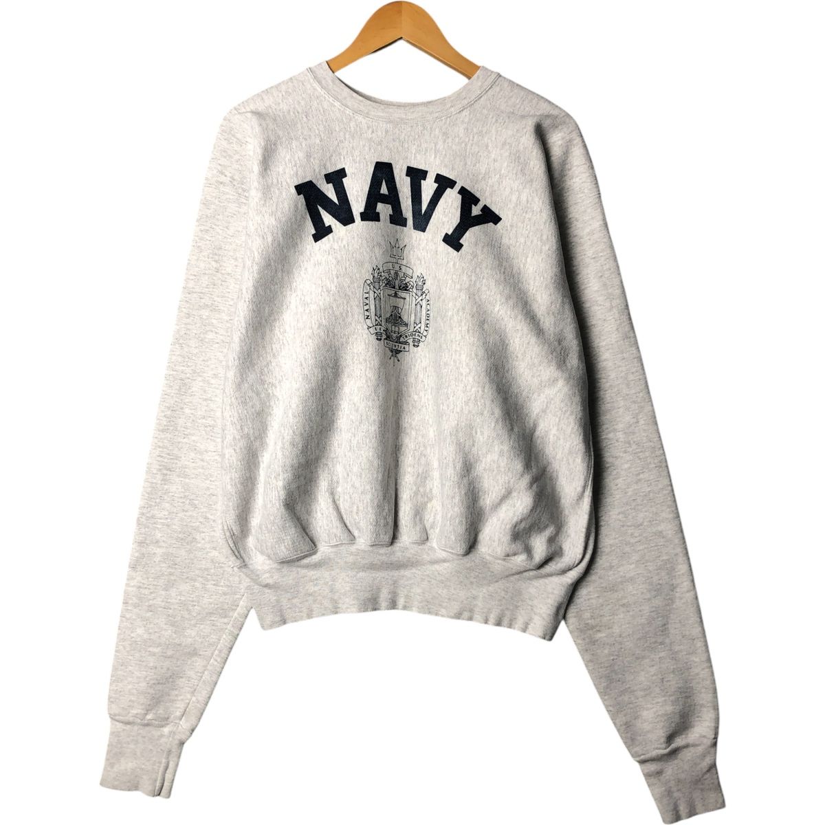 古着 90年代 U.S NAVAL ACADEMY STORE USNA 海軍兵学校 リバースウィーブタイプ カレッジスウェットシャツ トレーナー |evb029868