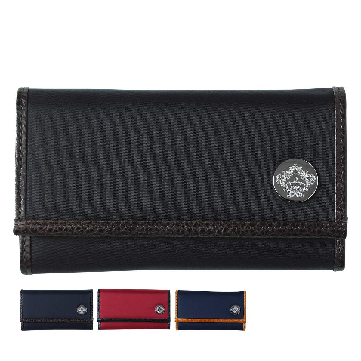 オロビアンコ iPhone X XS ケース 手帳型 スマホ 携帯 アイフォン TRI-FOLD ネイビー iPhoneX XS用